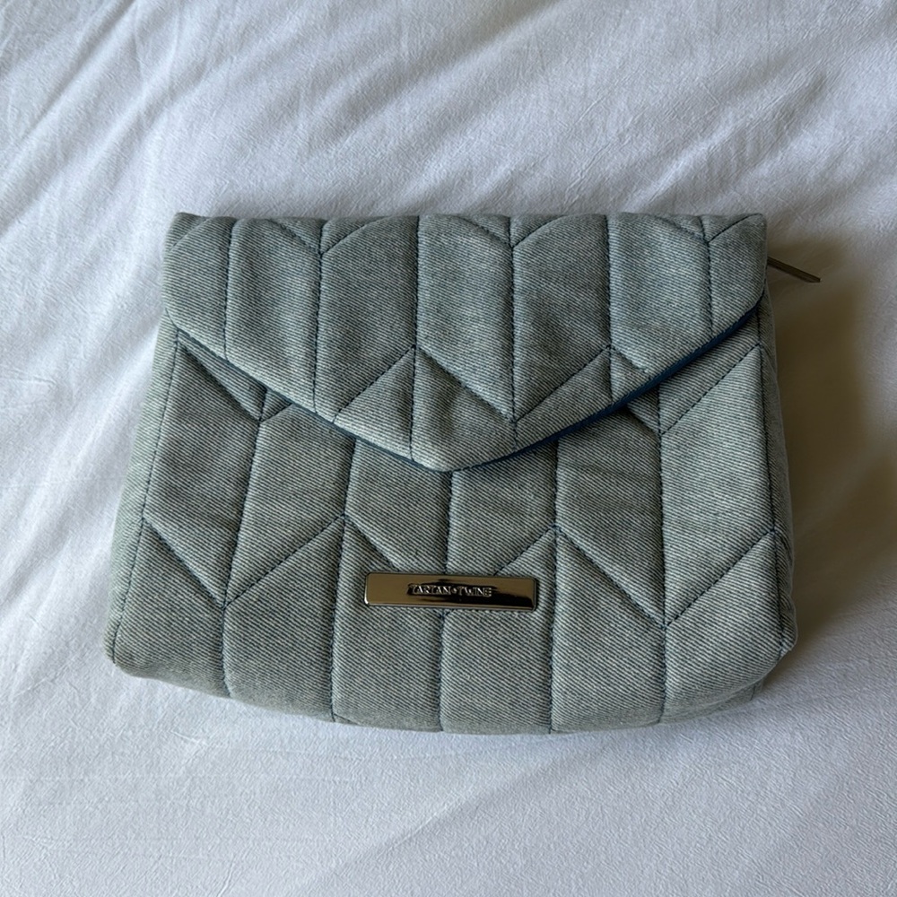 Tartan and Twine Denim Pouch